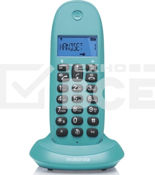 Радиотелефон Dect Motorola C1001LB+ бирюзовый