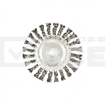 Щетка Matrix для УШМ, 125 мм, М14, Плоская, крученая проволока 0,8 мм, фото2