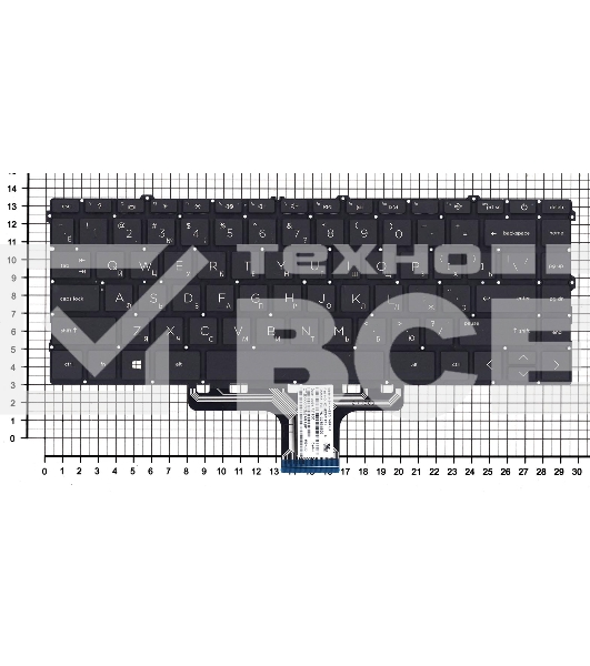 Клавиатура для ноутбука HP Pavilion 14-DV 14-DW черная