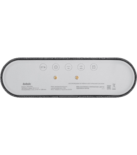 Колонка портативная BBK BTA2020 черный 5W 1.0 BT 10м 1200mAh