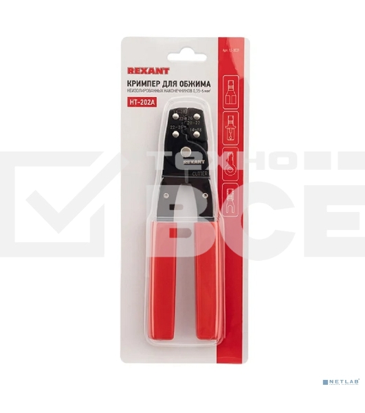 Кримпер для обжима Rexant автоклемм неизолированных 0.35-6.0 мм²