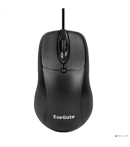 Мышь проводная ExeGate Professional Standard B100 черный, 1000 dpi, USB, кнопки - 3