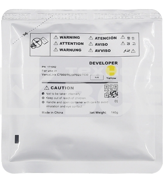 Девелопер CET для Xerox VersaLink C7000/C7020/C7025/7C030 Yellow (140г, 400000 стр.)