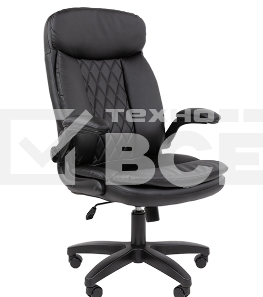 Кресло руководителя Chairman 533 Россия экокожа черный