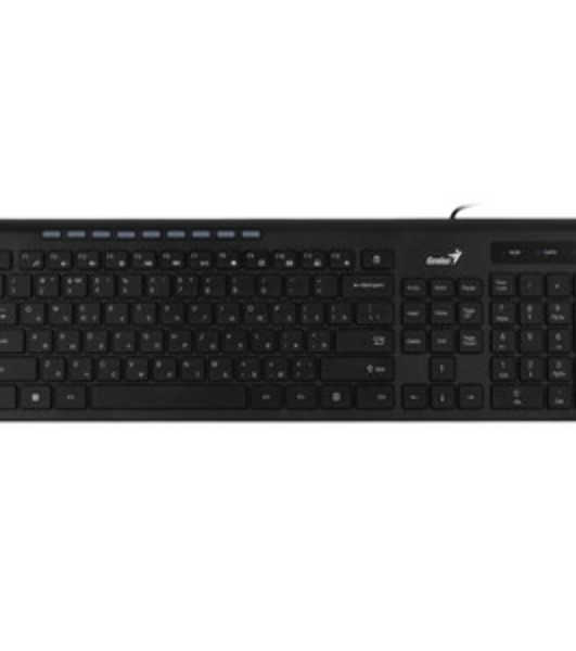 Клавиатура проводная Genius SlimStar 230II 31310048402, USB, черный