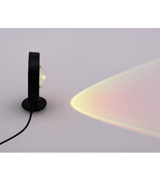 Атмосферная светодиодная настольная лампа Ambrella light DE8383 BK черный LED RGB 3W (ПДУ RGB)