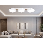 Светильник Ambrella light FL4877/3 WH/WD белый/дерево 54W 3000-6000K 680*200*70 (без ПДУ), фото3