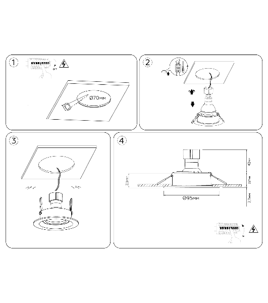 Встраиваемый поворотный точечный светильник Ambrella light TN102741 WH белый IP20 GU5.3 D95*25