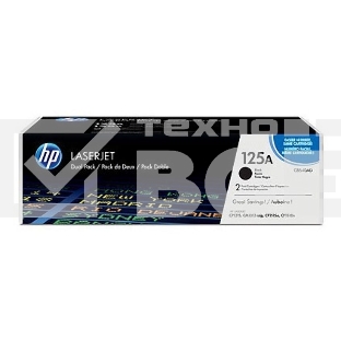 Картридж лазерный HP CB540AD черный двойная упаковка для CLJ CP1215/CP1515/CP1518 2 х 2200стр.