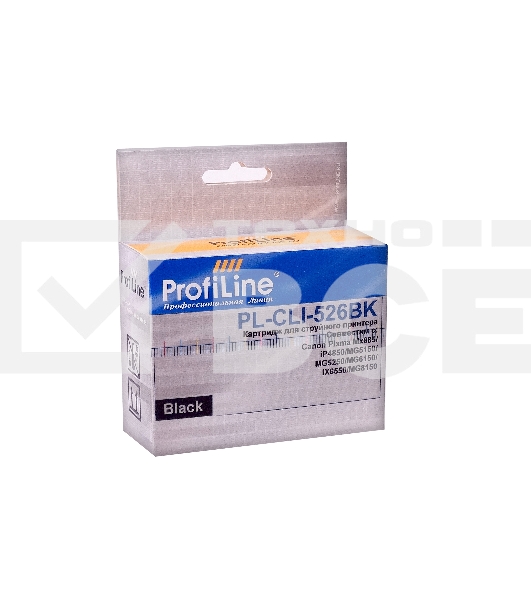 Картридж струйный PL-CLI-526BK с чипом для принтеров Canon Pixma IP4850/MG5150/MG5250/MG6150/MG8150 Black водн ProfiLine