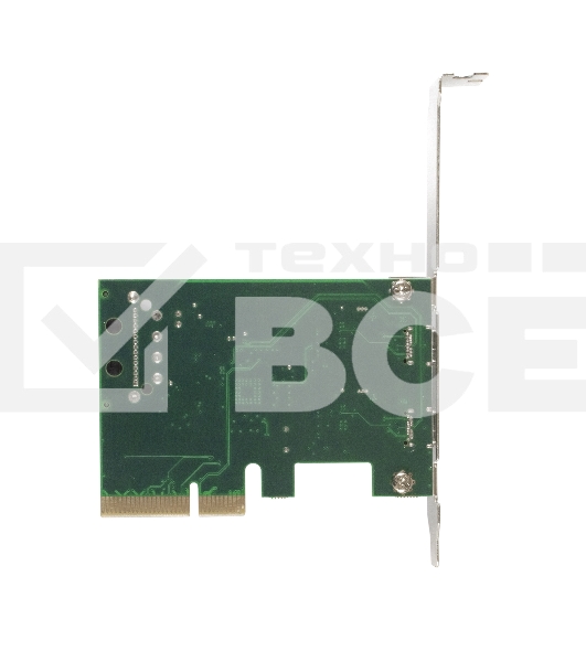 Контроллер ExeGate EXE-313 PCI-Ex4, 2*USB3.1 Type-C ext, разъем доп.питания (OEM)