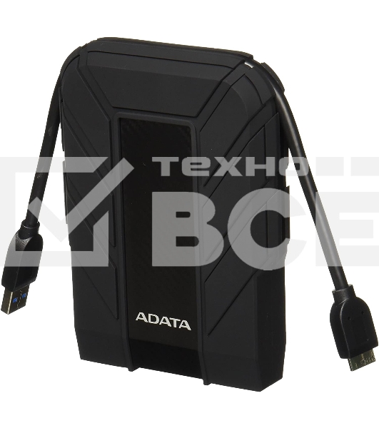 Внешний жесткий диск AData USB 3.0 2Tb AHD710-2TU3-CBK DashDrive Durable 2.5