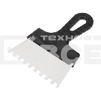 Шпатель фасадный Rexant 150 мм зуб 8х8 нержавеющая сталь, пластмассовая рукоятка, фото5