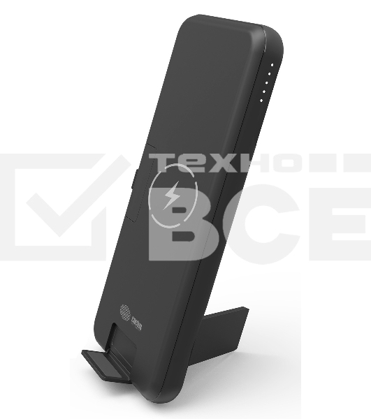 Портативный аккумулятор Cactus CS-PBFSQT-10000 Li-Pol 10000mAh 3A+3A черный 1xUSB беспроводная зарядка
