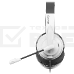 Наушники с микрофоном A4Tech HU-10 черный/белый 2м накладные USB оголовье, фото3