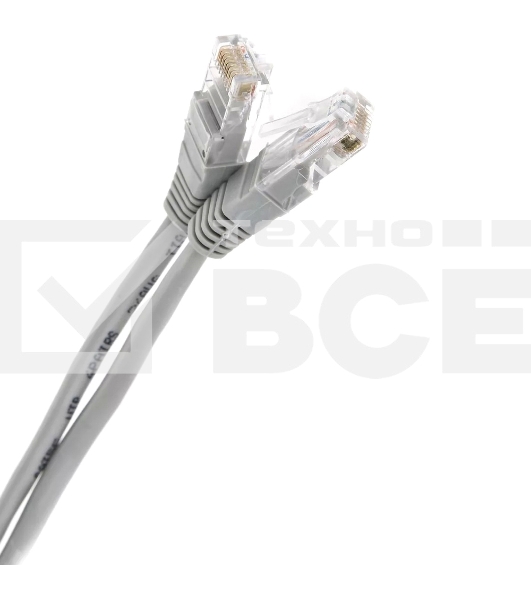Патчкорд литой 'Telecom' UTP кат.5e 50,0м серый