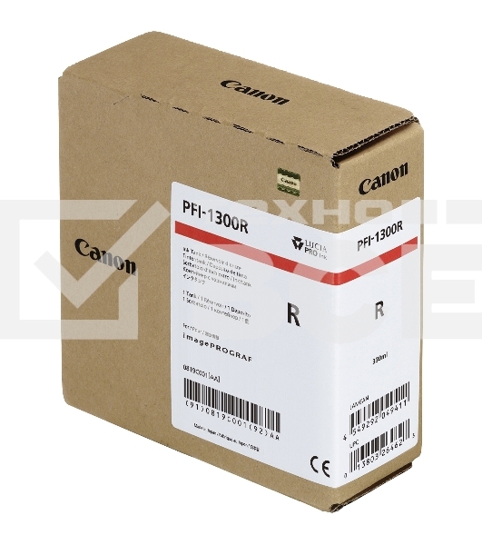 Картридж струйный Canon PFI-1300 красный
