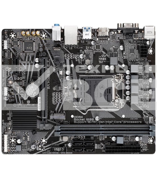 Материнская плата Gigabyte H510M H V2, LGA 1200, Intel H470, 2xDDR4, 4xSATA 6 Гбит/с, 1xM.2, 1xPCIe 3.0 x16, 1xPCIe 3.0 x1, 1xHDMI, 1xVGA, 1x 1Gb LAN, 2xUSB-A 3.2 Gen 1, 4xUSB-A 2.0, 3x3.5 мм, 7.1, Micro ATX