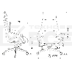 Кресло руководителя Бюрократ _DAO-2 черный кожа с подголов. крестовина алюминий, фото12