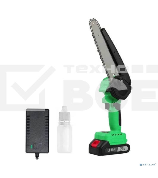 Пила цепная аккумуляторная бесщеточная Zitrek GreenSaw 20V [082-1858] 20В, 4,0А·ч Li-ion аккум. 1шт, ЗУ