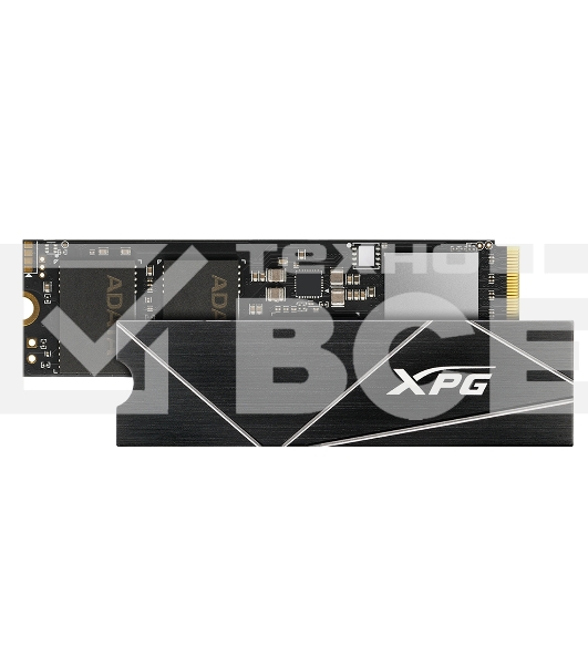 Накопитель SSD ADATA XPG BLADE S70, 4Tb, PCIe 4.0 x4, M.2 2280, NVMe, R/W 7400/6600, с радиатором
