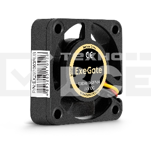 Вентилятор для корпуса ExeGate EX04010S3P-24 черный, 40 мм, 7500 об/мин, 37.5 дБ, 3 pin