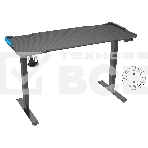 Стол Cactus CS-EDL-GBK столешница МДФ черный, каркас черный, фото9