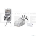 Коннектор Cabeus, RJ45(8p8c), кат. 6, экр., со вставкой, прозрачный, фото 1