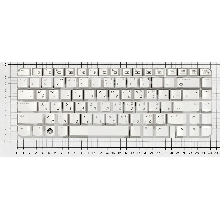 Клавиатура для ноутбука HP Pavilion DV2000, HP Compaq Presario V3000 серебристая
