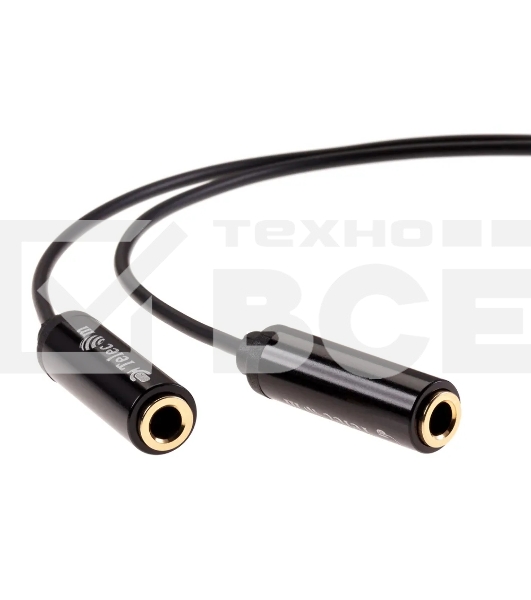 Кабель-адаптер Telecom TAV204M-0.2M 3.5ST(M)/2*3.5 ST(F), 0.2м, Telecom PRO <TAV204M-0.2M>