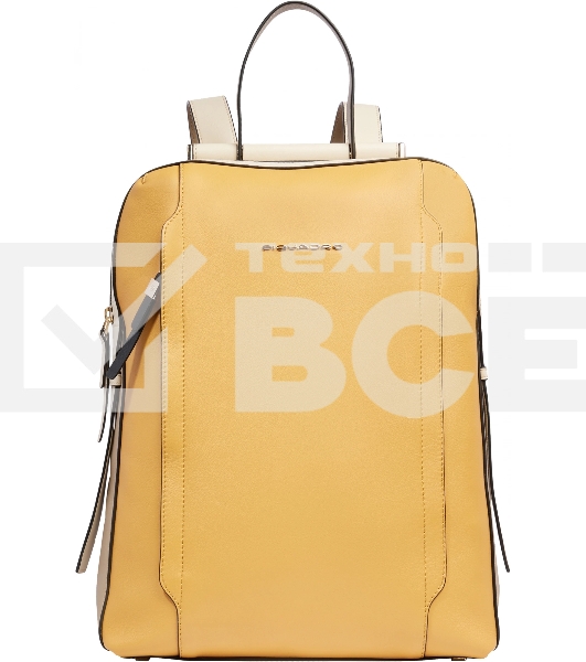 Рюкзак женский Piquadro Circle CA4576W92/GBE желтый/бежевый кожа
