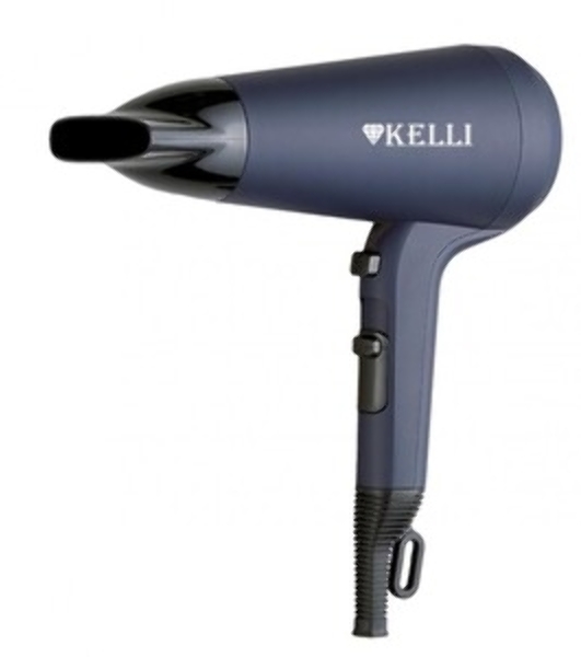 Фен Kelli KL-1127 синий/черный, 2400 Вт