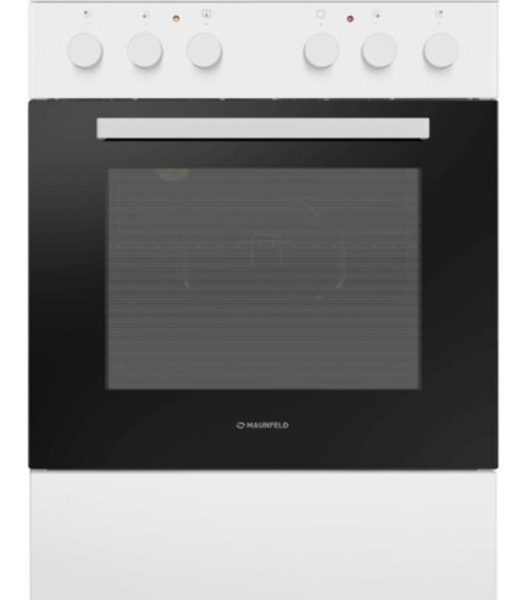 Плита электрическая Maunfeld MEC65CW07 белый, конфорок 4 шт, духовка 60 л, 60 см x 85 см x 60 см