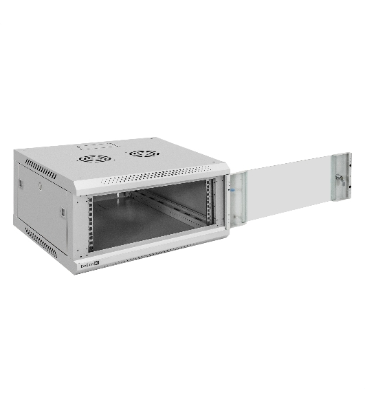 Шкаф телекоммуникационный 19' настенный 4U ExeGate EC-WM-4U.600.G.GREY (19”, 4U, 600x600x280mm (ШхГхВ), передняя дверь закаленное стекло, съемные боковые панели, пыле- и влагозащита IP23, светло-серый RAL 7035)