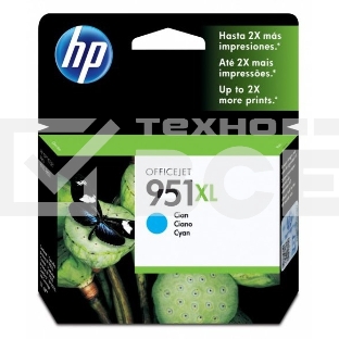Картридж струйный HP 951XL CN046AE голубой для HP OJ Pro 8100/8600 (1500стр.)