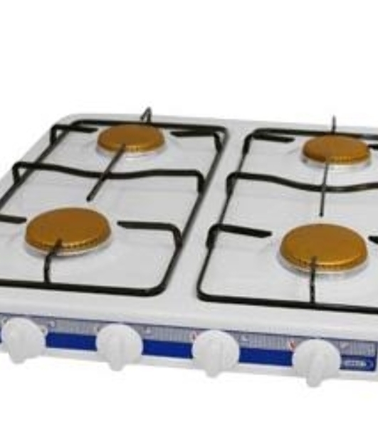 Плита настольная газовая Energy EN-004 белый, 12.8 кВт, газ, конфорки - 4, эмаль, поворотные переключатели