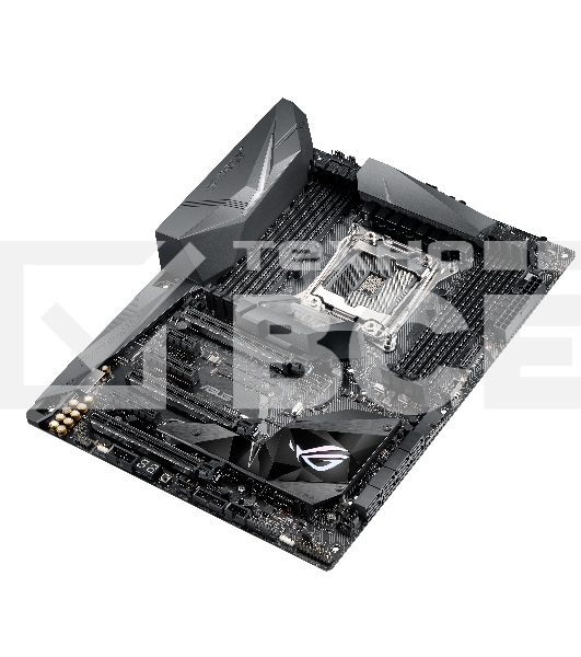 Материнская плата ASUS ROG STRIX X299-E GAMING II, LGA 2066, Intel X299, 8xDDR4, 8xSATA, 3xM.2, 1xPCIe 3.0 x8, 2xPCIe 3.0 x16, 1xPCIe x4, 1xPCIe x1, 2x 2.5Gb LAN, 1xUSB 3.2 Gen 2, 3xUSB 3.2 Gen 2, 2xUSB 2.0, 5x3.5 мм, 7.1, ATX