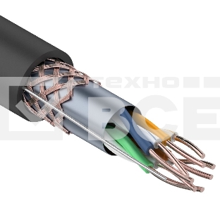 Кабель витая пара Rexant SFTP 4PR 24AWG, CAT5e, наружный (OUTDOOR), бухта 305 м