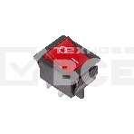 Выключатель клавишный 250V 16А (4с) ON-OFF красный с подсветкой Rexant, фото2