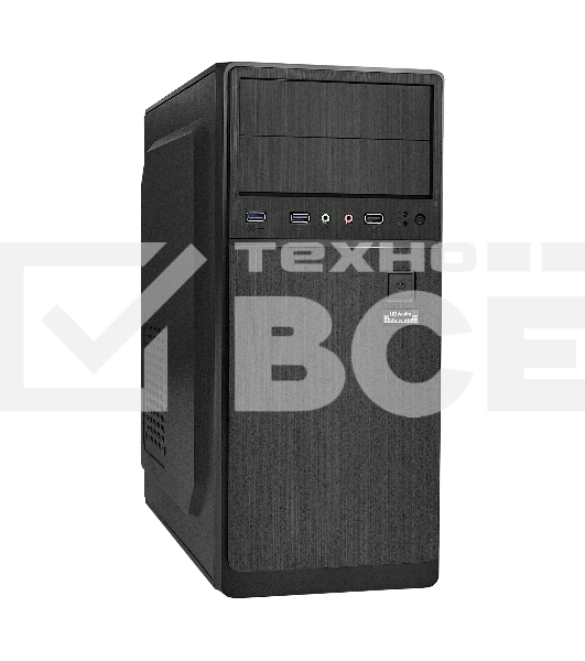 Компьютерный корпус Miditower ExeGate EX287142RUS XP-402U2-400W-12 (ATX, БП XP400 с вент. 12см, 1*USB+2*USB3.0, аудио, черный)