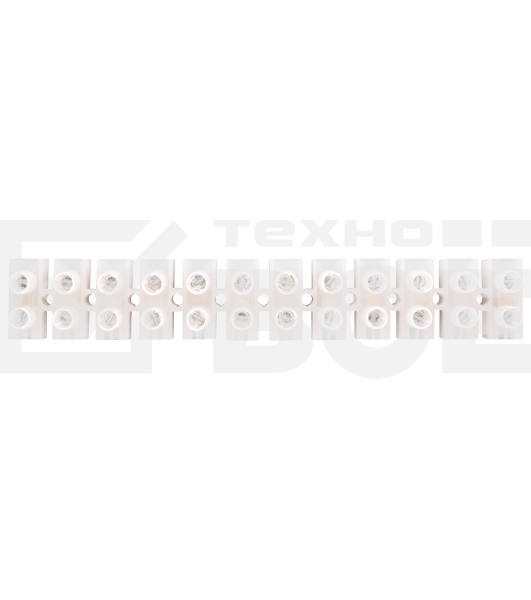 Клеммная винтовая колодка KВ-35 10-35, ток 80 A, полиэтилен белый Rexant (10 шт./уп.)