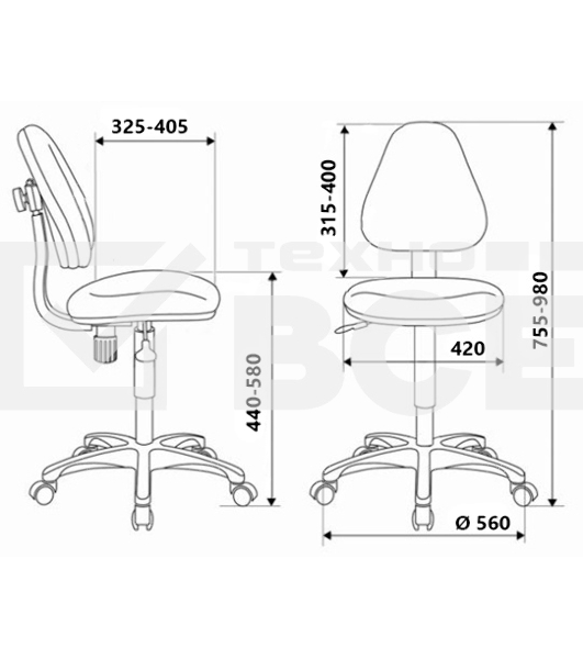 Кресло детское Бюрократ KD-4 мультиколор маскарад крестовина пластик