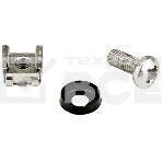 Монтажное оборудование Hyperline CNS-M6-16 Комплект винт M6, квадратная гайка, шайба (16 мм), фото3