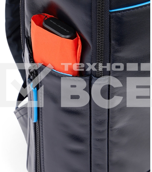 Рюкзак мужской Piquadro Blue Square Revamp CA4818B2V/N черный кожа