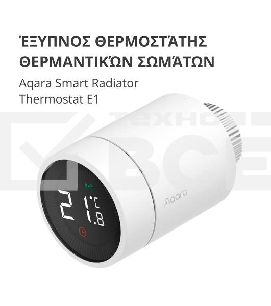 Термоголовка Aqara Smart Radiator Thermostat E1 (SRTS-A01) для радиат. резьбовой