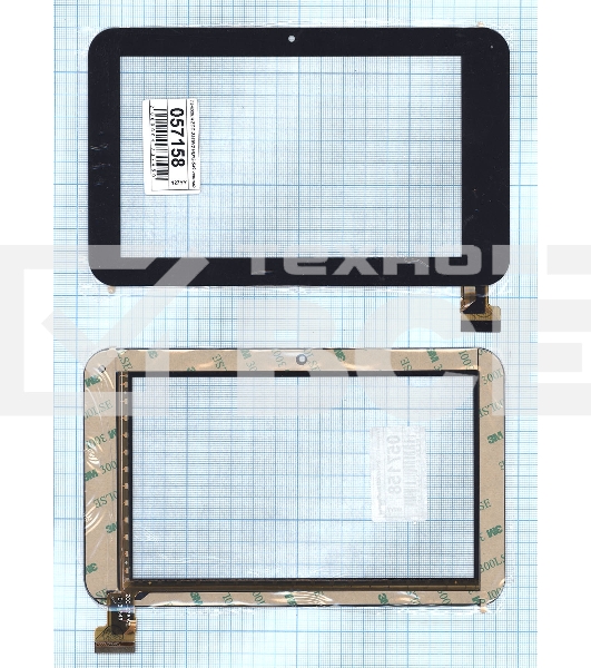 Сенсорное стекло (тачскрин) ZCC-2265V2 HD13-549, черное