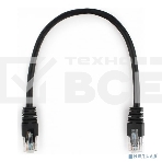 Патч-корд UTP Cablexpert PP6U-0.25M/BK кат.6, 0.25м, литой, многожильный (черный), фото2