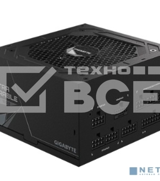 Блок питания Gigabyte ATX 1000W GP-UD1000GM PG5 80 PLUS  gold (24+4+4pin) APFC 120mm fan 8xSATA Cab Manag RTL