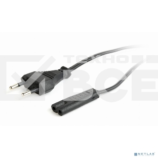 Кабель питания Cablexpert для ноутбуков, аудио/видео техники 1,8м, VDE, 2-pin, черный, пакет' (PC-184-VDE-1.8М)