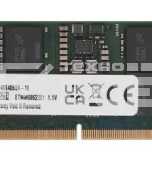 Оперативная память Kingston ValueRAM, DDR5, 16GB (1x16GB), 4800MHz, CL40, SO-DIMM